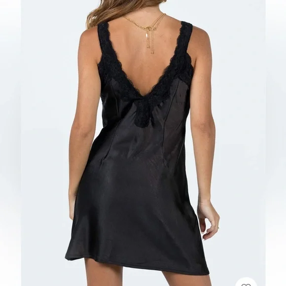 Princess Polly Black Lace Mini Dress - Picture 4 of 6